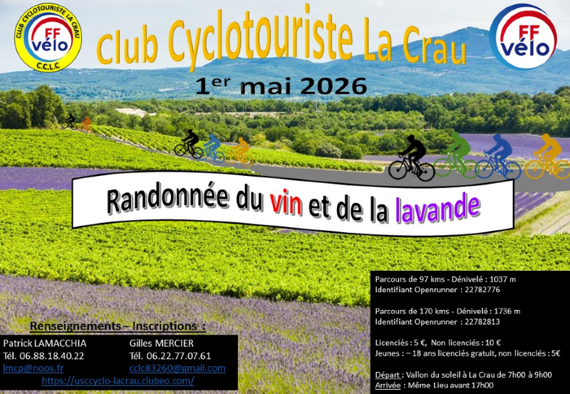 Randonnée  du vin et de la lavande